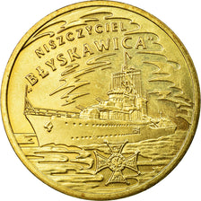 Monnaie, Pologne, Blyskawica, destroyer, 2 Zlote, 2012, Warsaw, TTB, Laiton