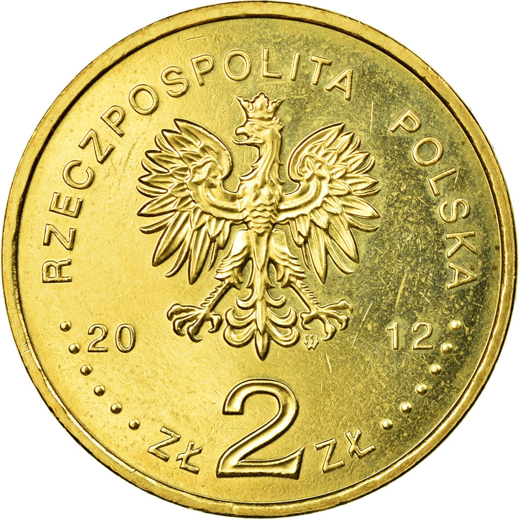 Coin, Poland, European Football Championships, 2 Zlote, 2012, Warsaw, EF(40-45)