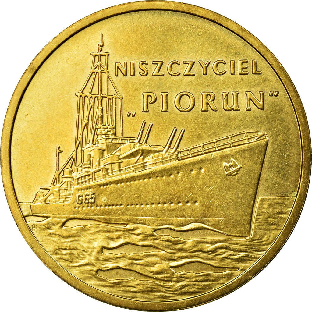 Coin, Poland, 2 Zlotych, 2012, Warsaw, EF(40-45), Brass, KM:844