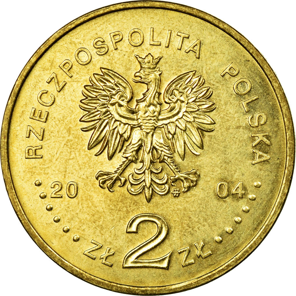Monnaie, Pologne, Poland Joining the European Union, 2 Zlote, 2004, Warsaw, TB+