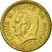Coin, Monaco, Franc, Undated (1943), EF(40-45), Cupro-Aluminium, Gadoury:MC 132