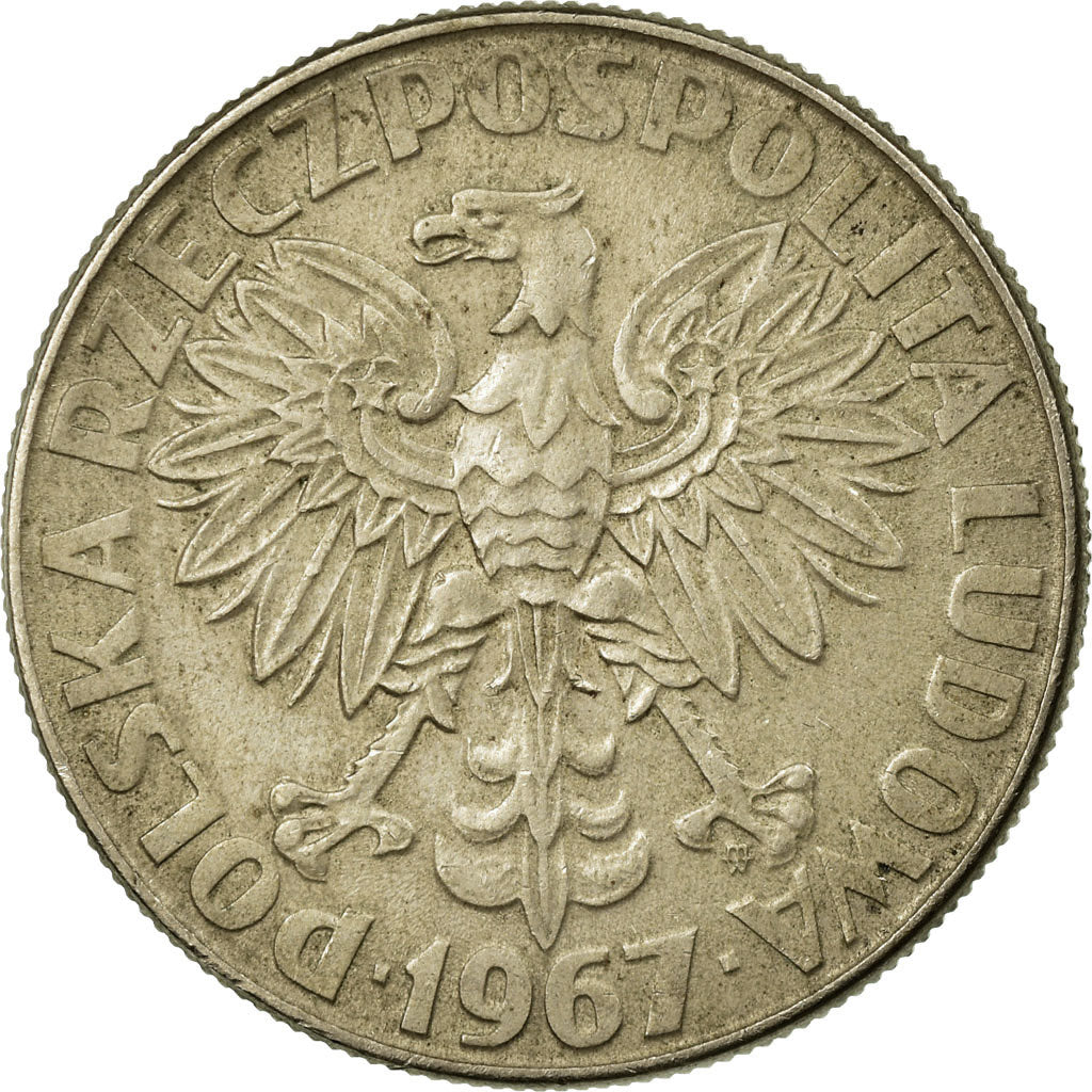 Coin, Poland, Centennial - Birth of Marie Sklodowska Curie, 10 Zlotych, 1967