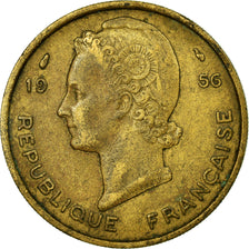 Coin, French West Africa, 25 Francs, 1956, EF(40-45), Aluminum-Bronze, KM:7