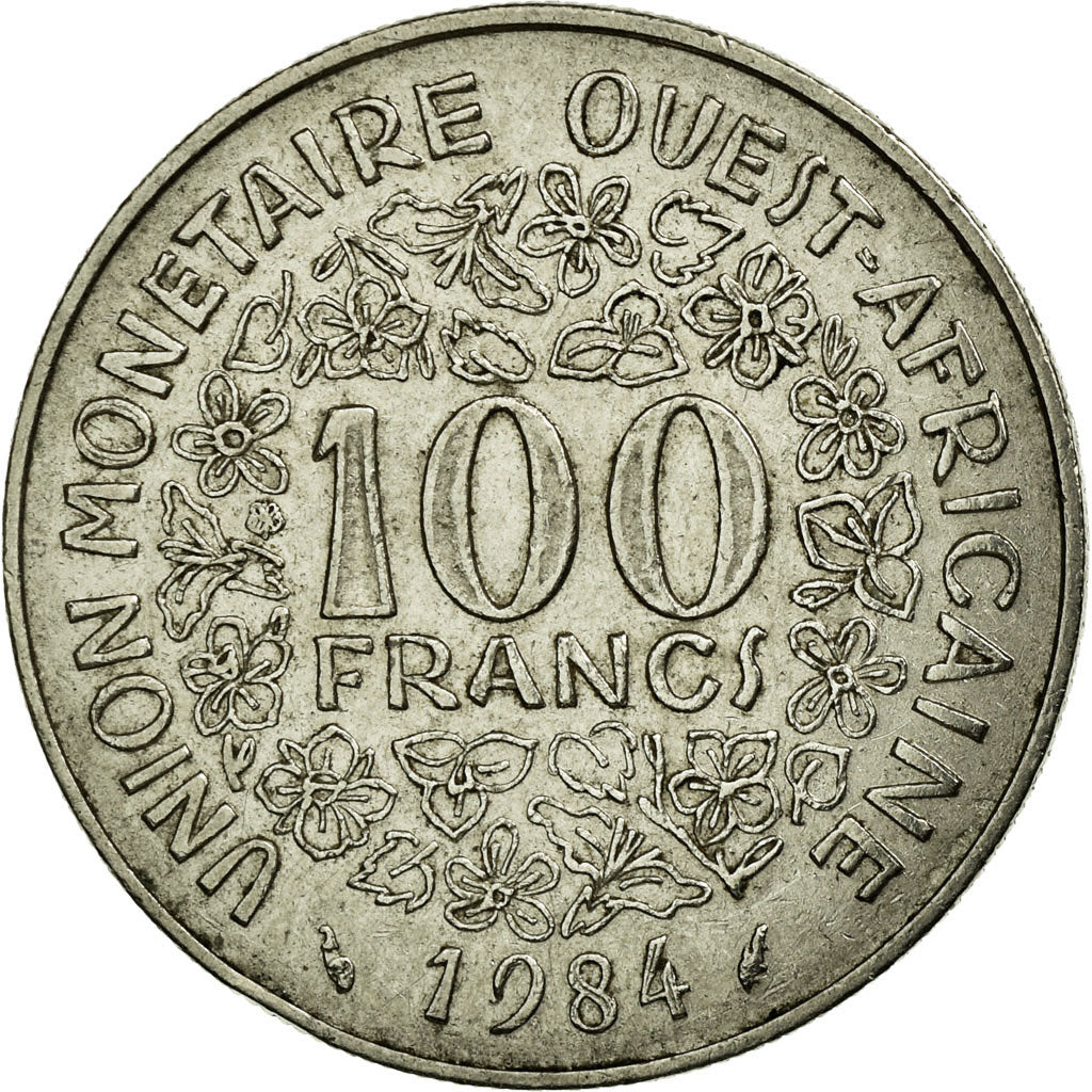 Munten, West Afrikaanse Staten, 100 Francs, 1984, ZF, Nickel, KM:4