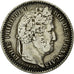 Munten, Frankrijk, Louis-Philippe, 25 Centimes, 1845, Rouen, ZF, Zilver