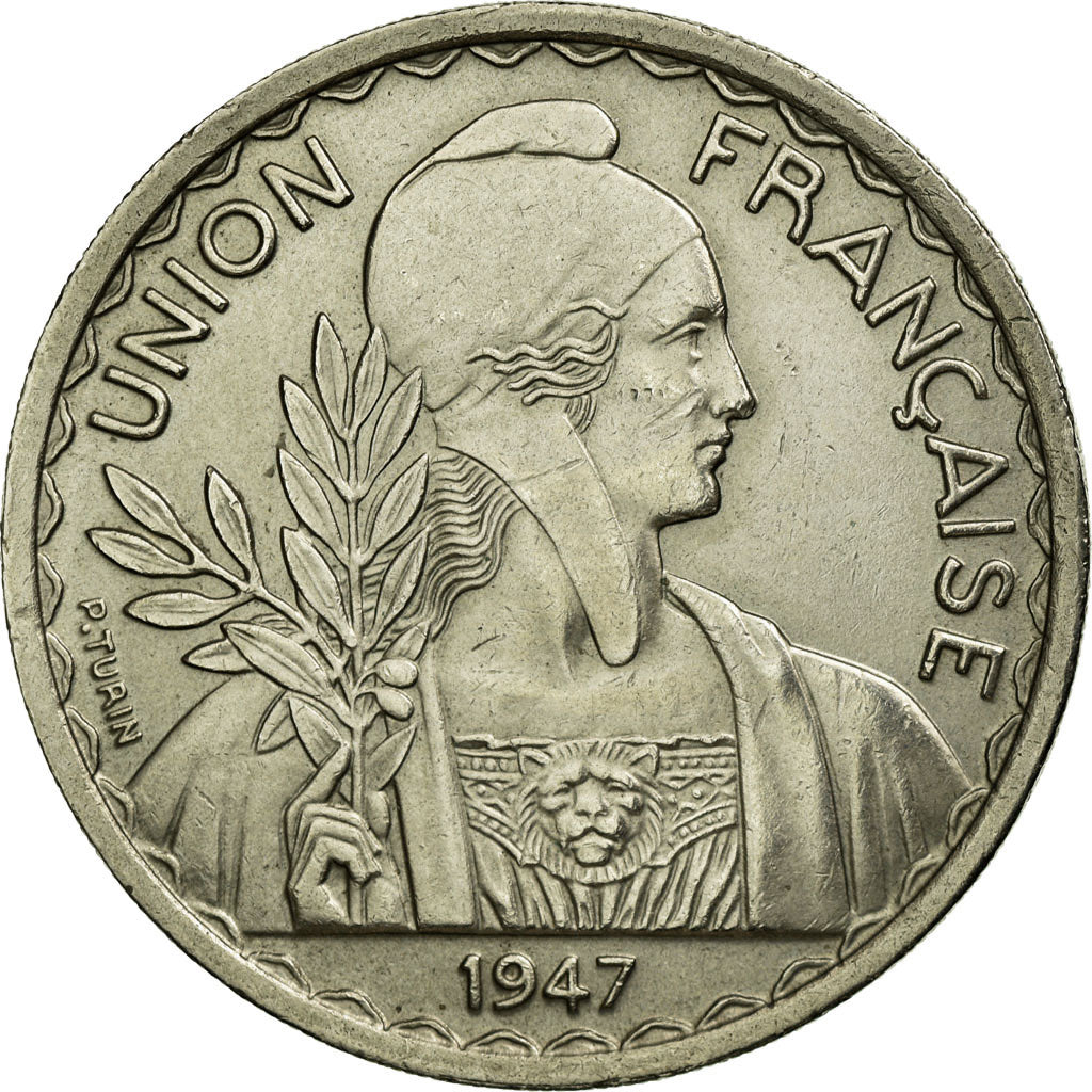 Munten, FRANS INDO-CHINA, Piastre, 1947, Paris, PR, Copper-nickel, KM:32.2