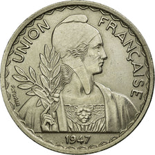 Munten, FRANS INDO-CHINA, Piastre, 1947, Paris, PR, Copper-nickel, KM:32.2