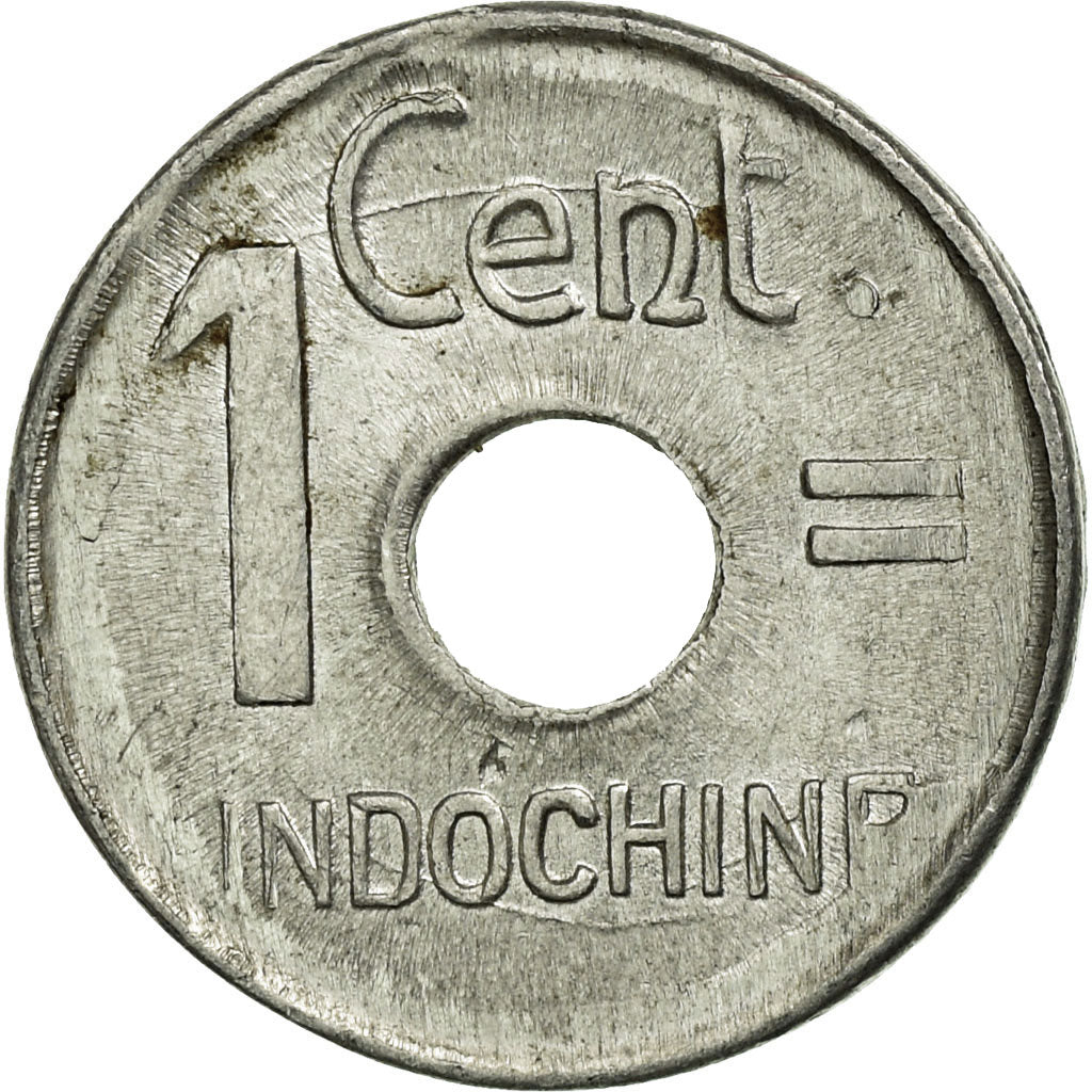 Coin, FRENCH INDO-CHINA, Cent, 1943, EF(40-45), Aluminum, KM:26