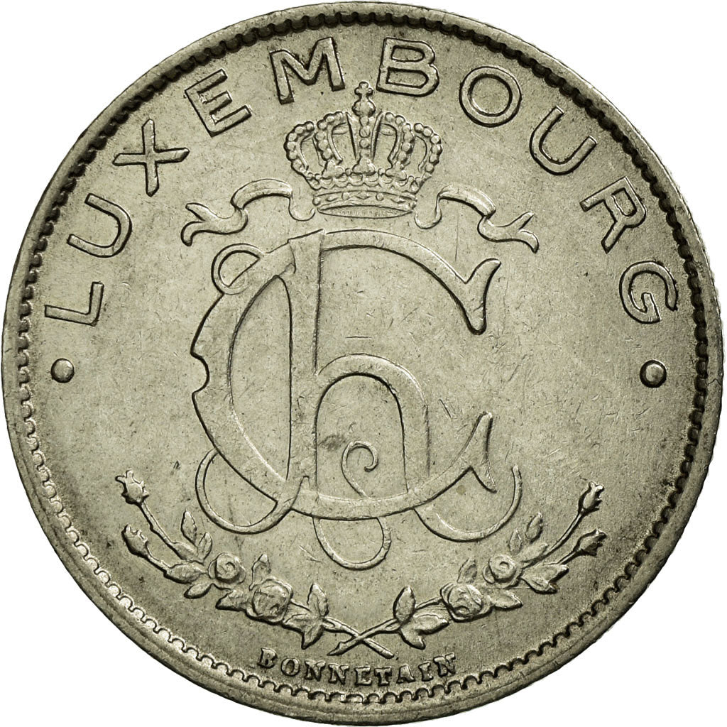 Münze, Luxemburg, Charlotte, Franc, 1924, SS+, Nickel, KM:35