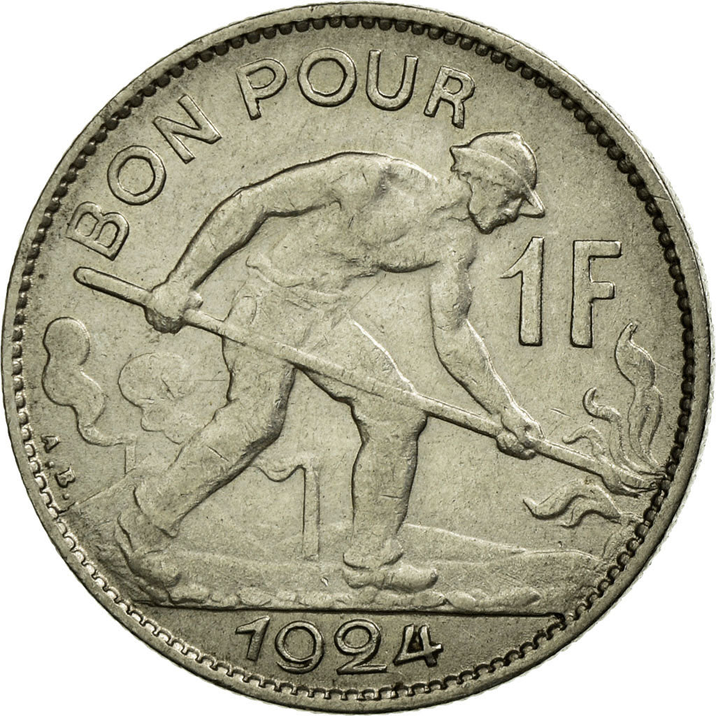 Münze, Luxemburg, Charlotte, Franc, 1924, SS+, Nickel, KM:35