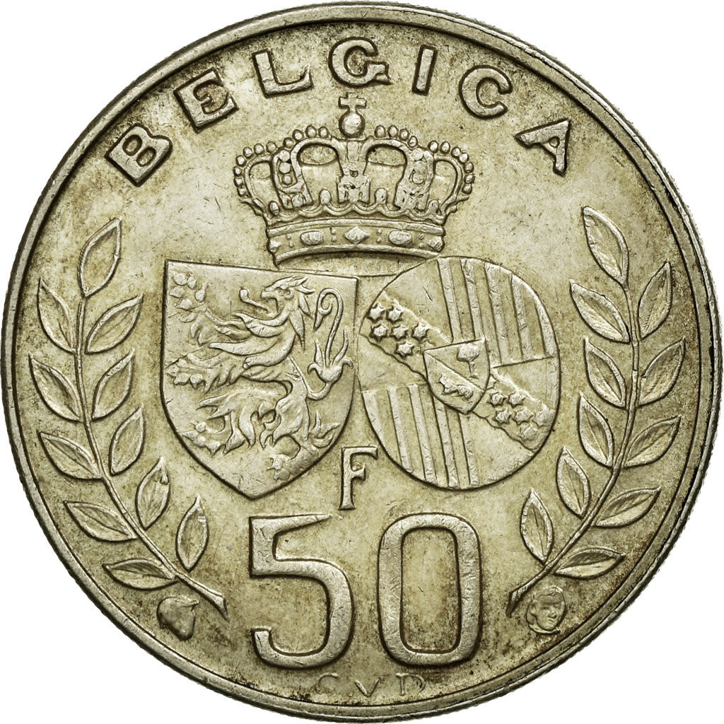 Coin, Belgium, 50 Francs, 50 Frank, 1960, EF(40-45), Silver, KM:152.1