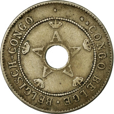 Coin, Belgian Congo, 10 Centimes, 1911, Heaton, VF(20-25), Copper-nickel, KM:18