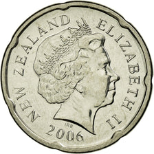 Moneta, Nuova Zelanda, Elizabeth II, 20 Cents, 2006, SPL-, Acciaio placcato