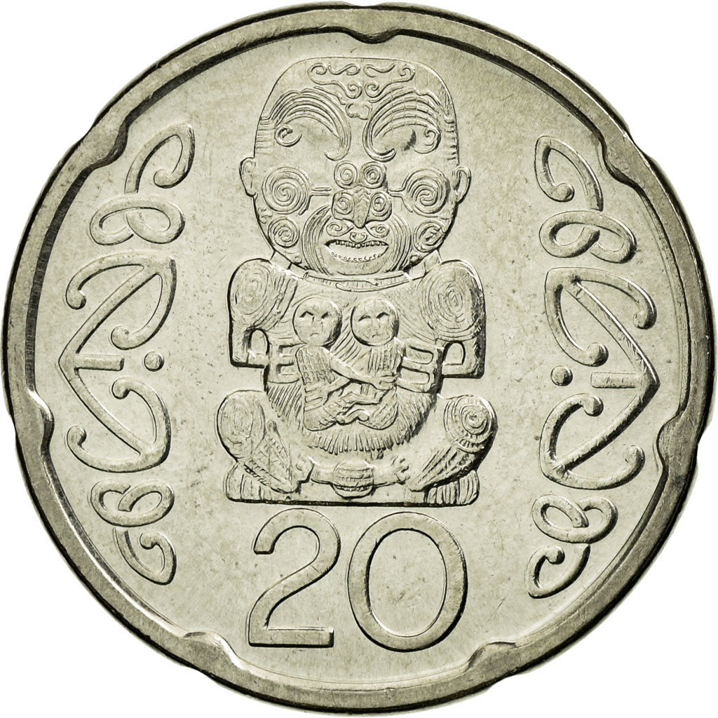 Moneta, Nuova Zelanda, Elizabeth II, 20 Cents, 2006, SPL-, Acciaio placcato