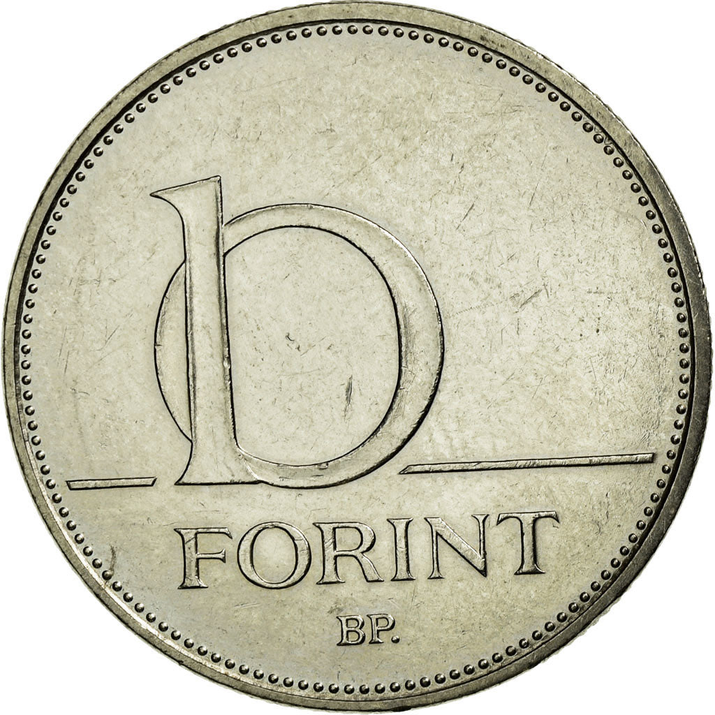 Coin, Hungary, 10 Forint, 2013, Budapest, EF(40-45), Copper-nickel, KM:848