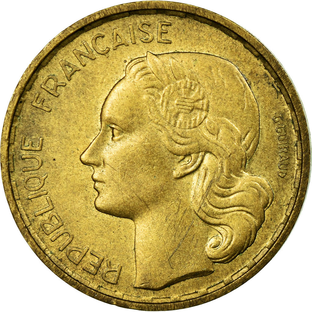 Coin, France, Guiraud, 20 Francs, 1952, Beaumont - Le Roger, EF(40-45)