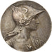 Francja, Medal, Marianne Casquée, France, Rivet, AU(50-53), Srebro