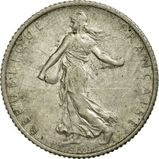 Coin, France, Semeuse, Franc, 1918, Paris, EF(40-45), Silver, KM:844.1