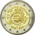 Frankrijk, 2 Euro, 10 ans de l'Euro, 2012, UNC-, Bi-Metallic, Gadoury:14.