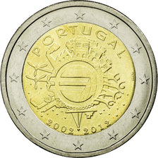 Portugal, 2 Euro, 10 ans de l'Euro, 2012, MS(63), Bi-Metallic, KM:812
