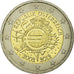 Monnaie, Autriche, Euro Coinage, 10th Anniversary, 2 Euro, 2012, Vienna, SUP