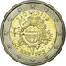 Coin, Slovenia, Euro Coinage, 10th Anniversary, 2 Euro, 2012, AU(55-58)