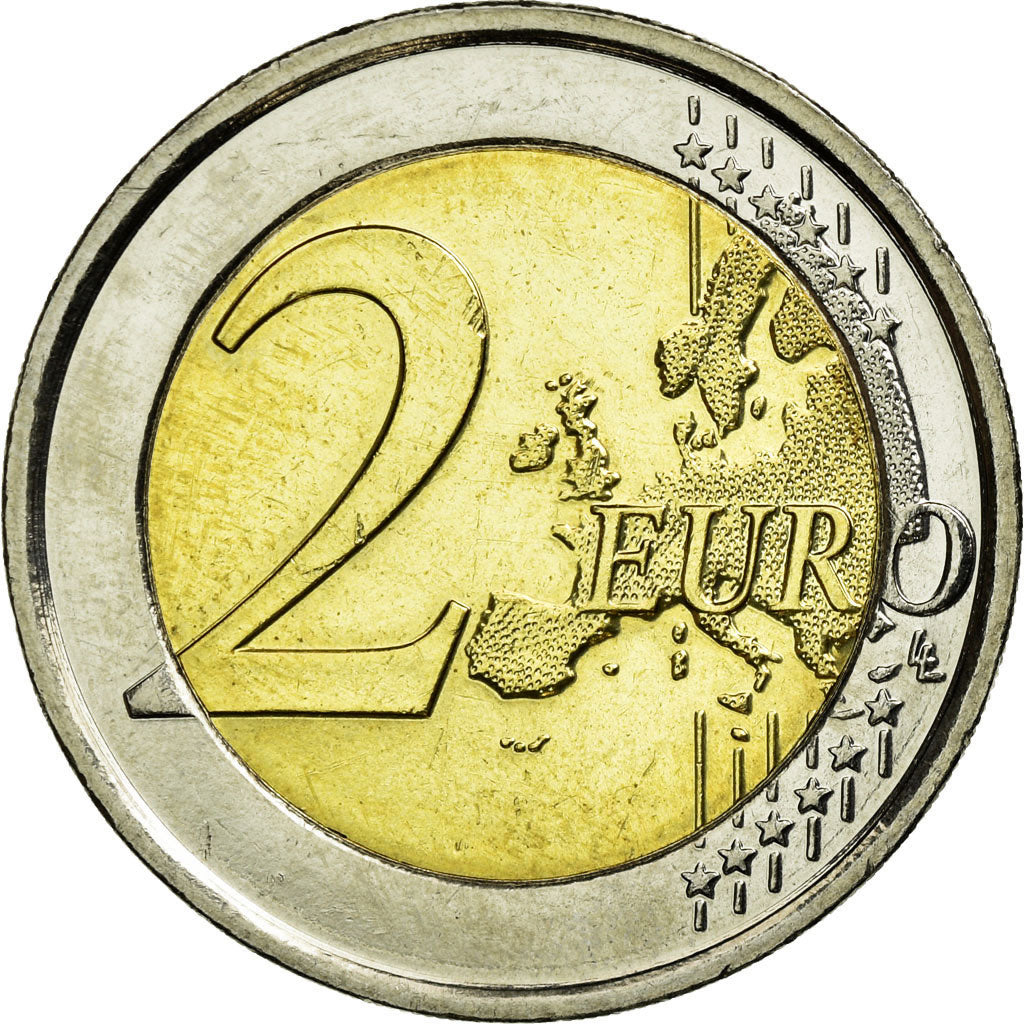 Belgium, 2 Euro, 10 ans de l'Euro, 2012, EF(40-45), Bi-Metallic, KM:315