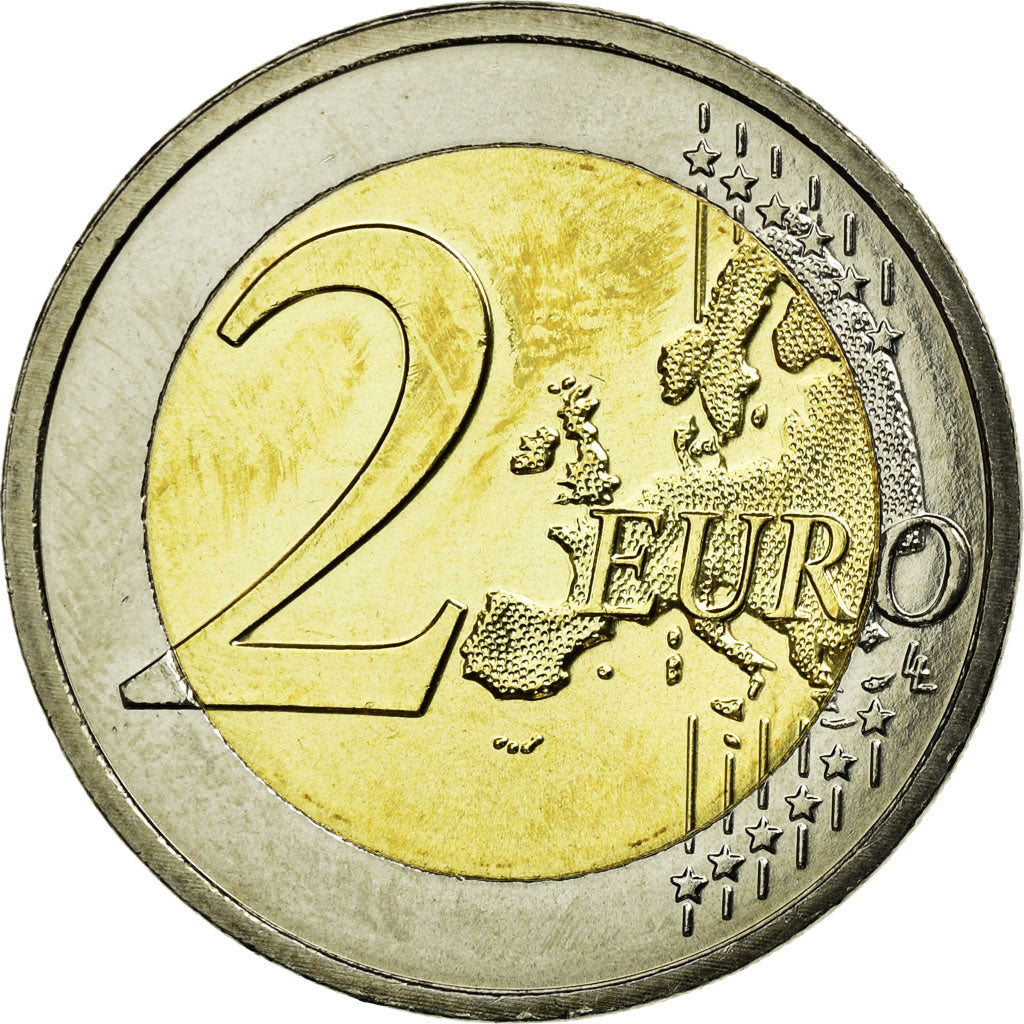 Malta, 2 Euro, 10 Jahre Euro, 2012, AU(55-58), Bi-Metallic, KM:139