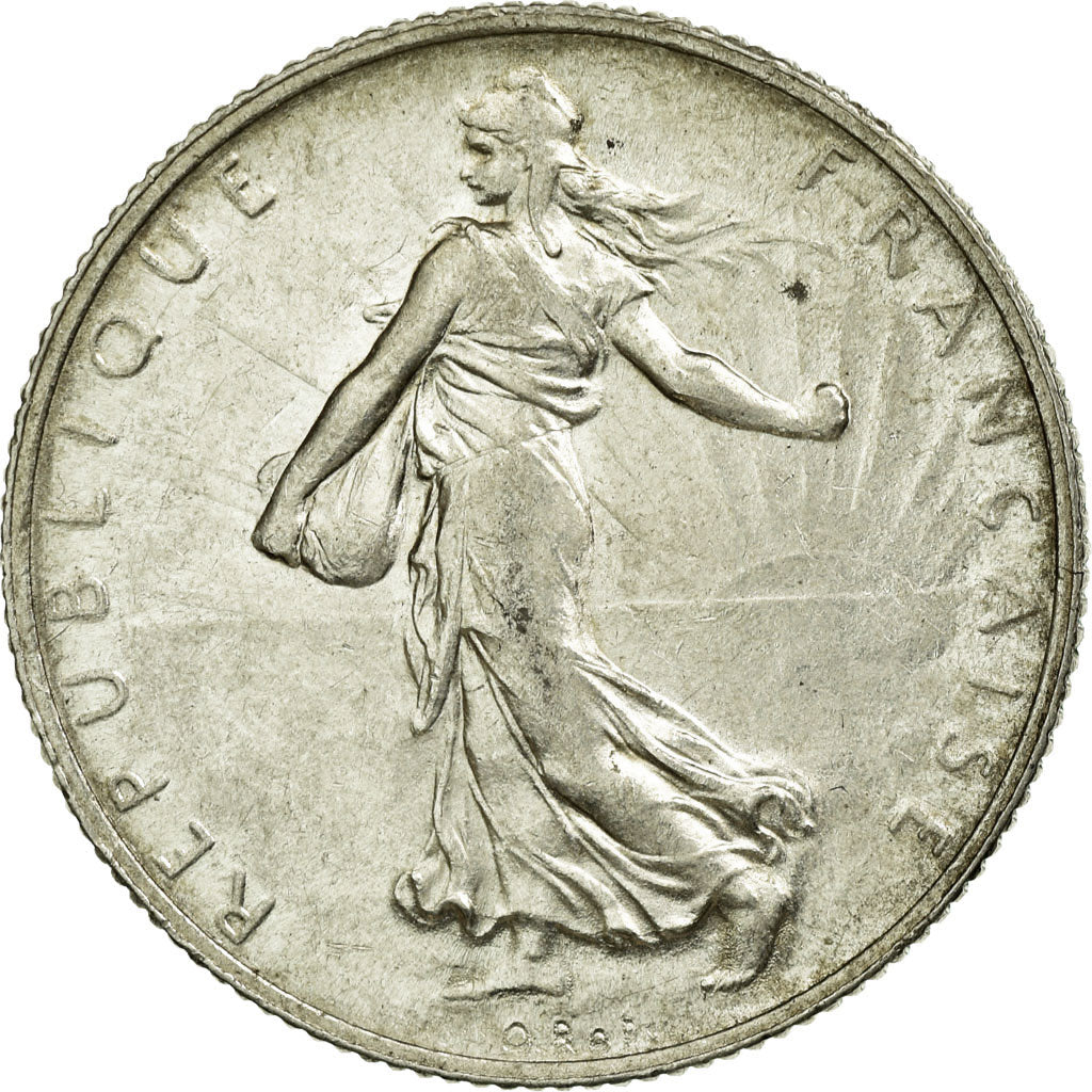 Coin, France, Semeuse, 2 Francs, 1915, Paris, EF(40-45), Silver, KM:845.1