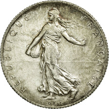 Coin, France, Semeuse, 2 Francs, 1916, Paris, AU(55-58), Silver, KM:845.1