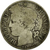 Moeda, França, Cérès, Franc, 1872, Bordeaux, F(12-15), Prata, KM:822.2