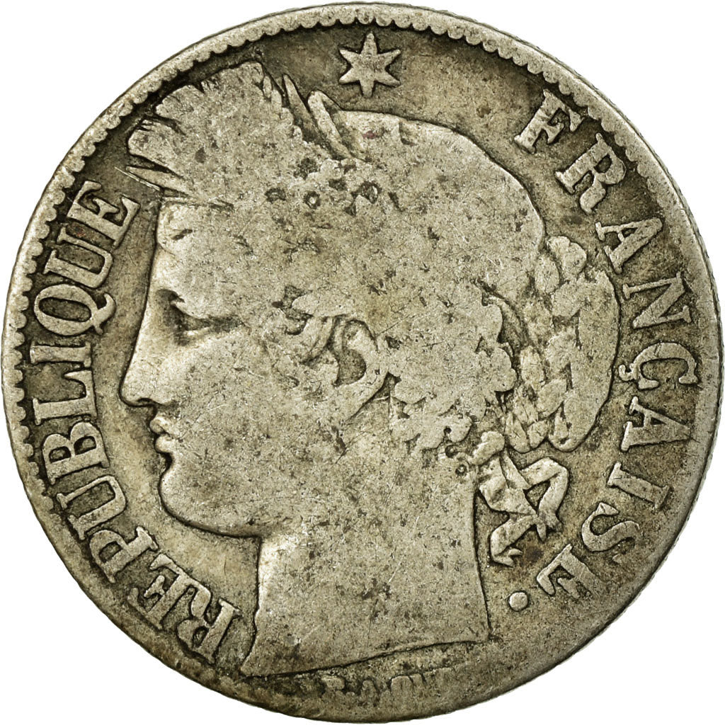 Moneta, Francia, Cérès, Franc, 1888, Paris, MB, Argento, KM:822.1