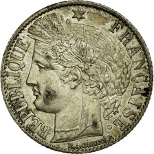 Coin, France, Cérès, Franc, 1872, Paris, AU(50-53), Silver, KM:822.1