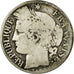 Moneda, Francia, Cérès, Franc, 1871, Paris, BC, Plata, KM:822.1, Gadoury:465