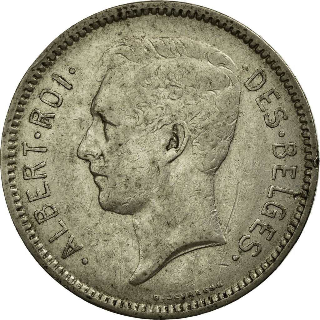 Coin, Belgium, 5 Francs, 5 Frank, 1930, EF(40-45), Nickel, KM:97.1