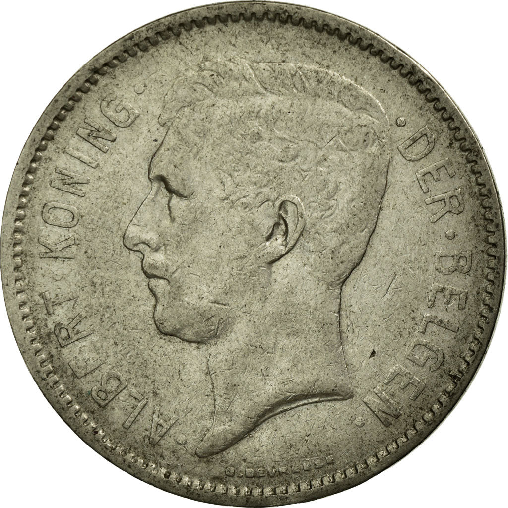 Moeda, Bélgica, 5 Francs, 5 Frank, 1931, EF(40-45), Níquel, KM:98