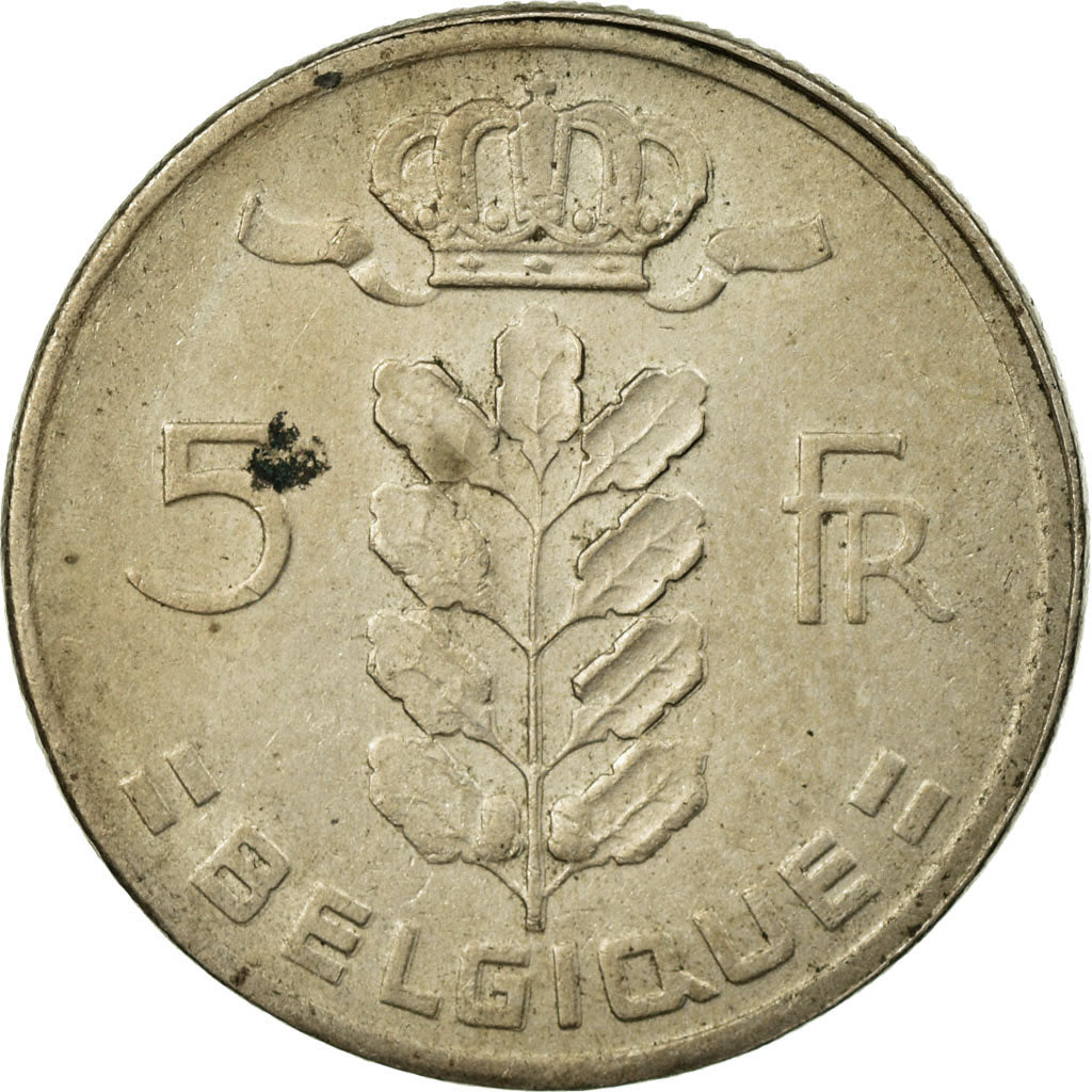 Moneda, Bélgica, 5 Francs, 5 Frank, 1961, MBC, Cobre - níquel, KM:134.1