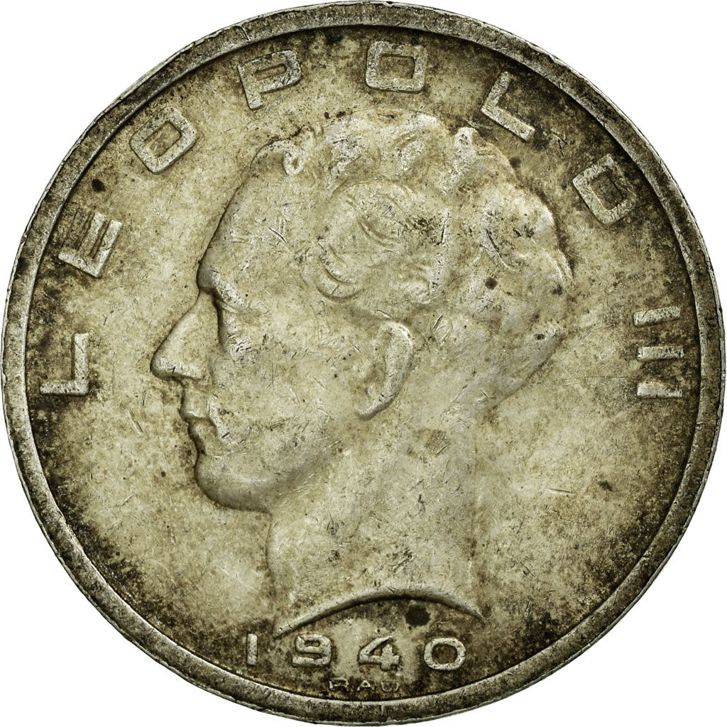 Coin, Belgium, 50 Francs, 50 Frank, 1940, VF(20-25), Silver, KM:121