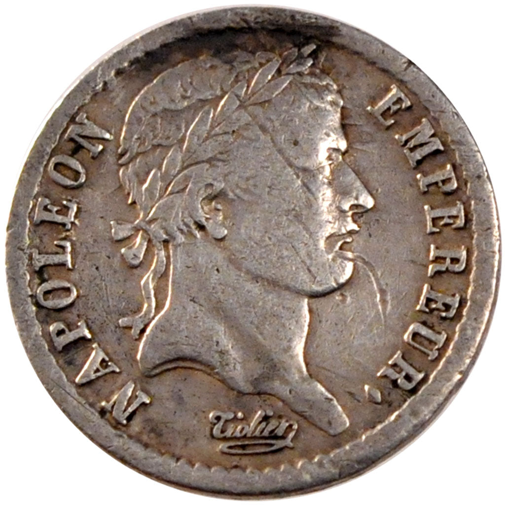 FRANCE, Napoléon I, 1/2 Franc, 1808, Strasbourg, KM #680.3, VF(30-35), Silver, G