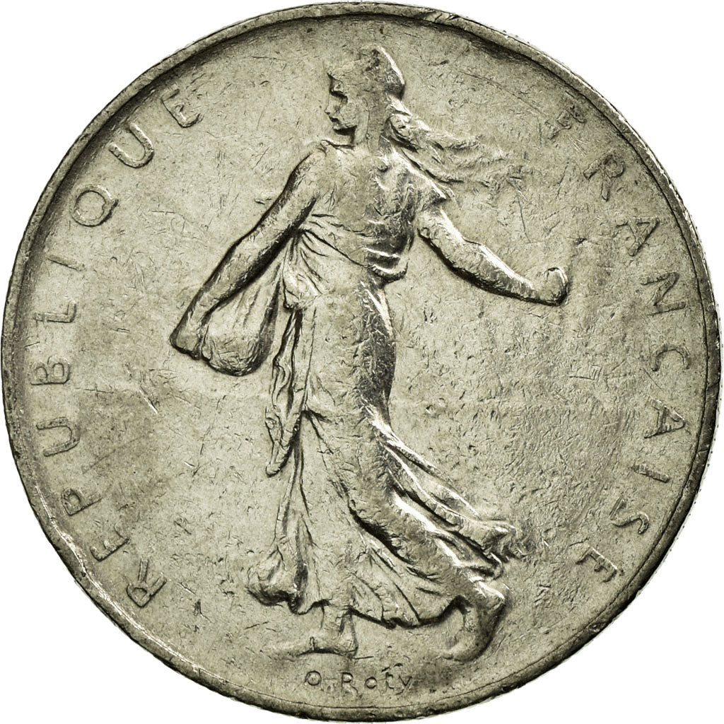 Moneta, Francia, Semeuse, Franc, 1970, Paris, BB, Nichel, KM:925.1, Gadoury:474