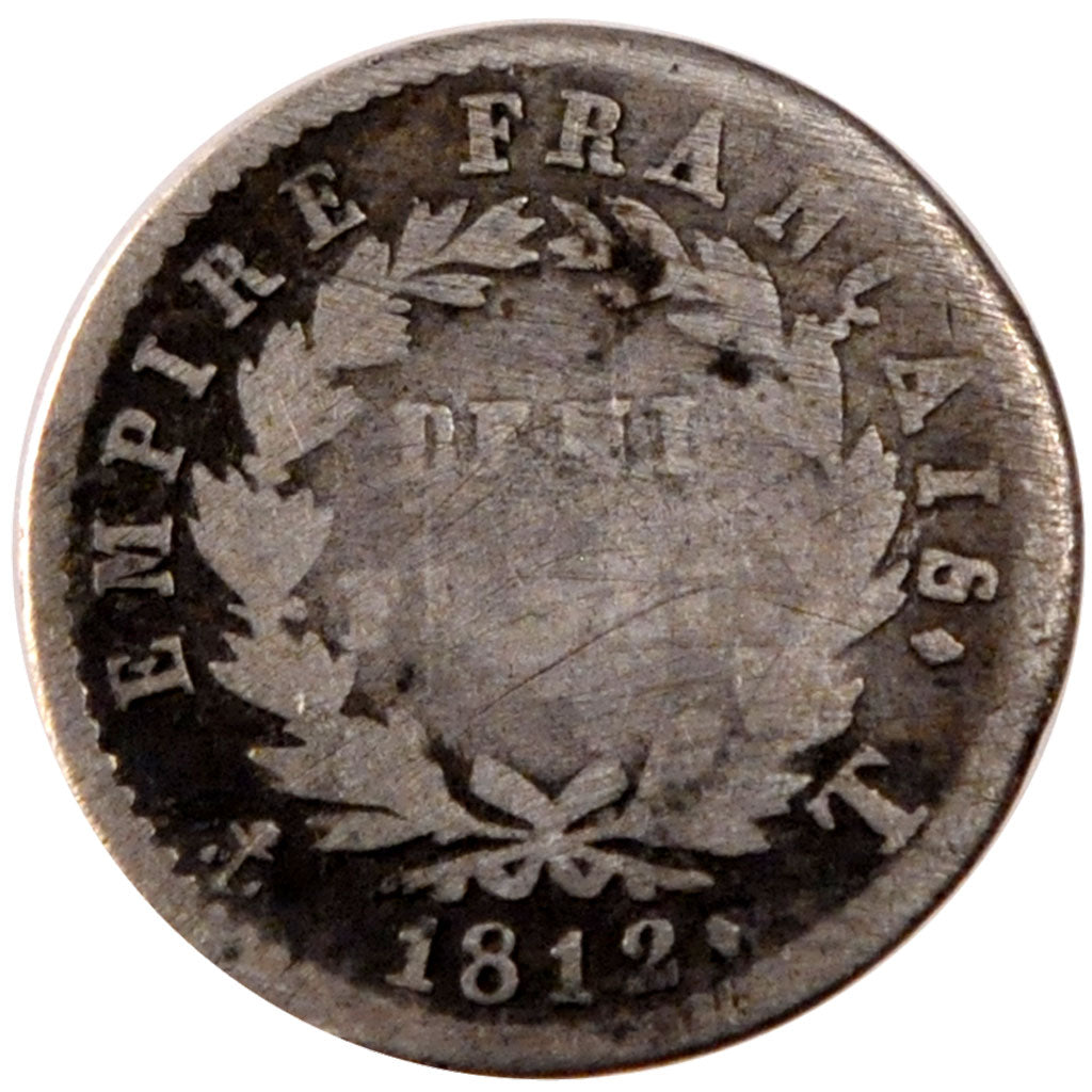 FRANCE, Napoléon I, 1/2 Franc, 1812, Nantes, KM #691.13, VG(8-10), Silver, G...