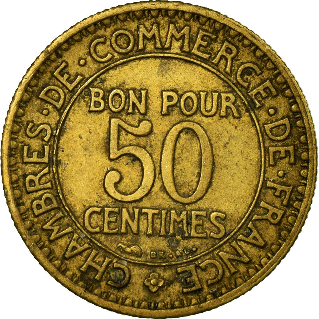 Coin, France, Chambre de commerce, 50 Centimes, 1927, Paris, EF(40-45)