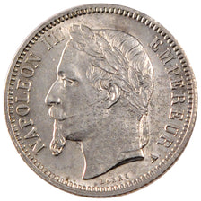 FRANCE, Napoléon III, Franc, 1868, Paris, KM #806.1, AU(55-58), Silver, Gadoury 
