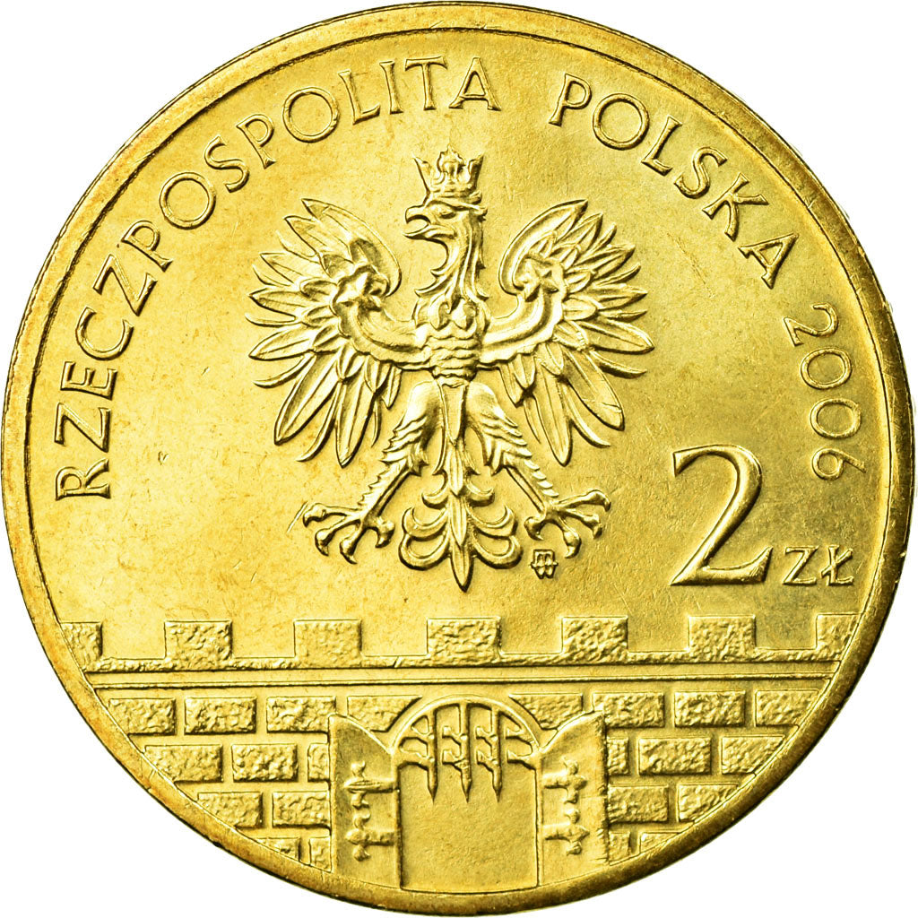 Moneda, Polonia, 2 Zlote, 2006, Warsaw, MBC, Latón, KM:570