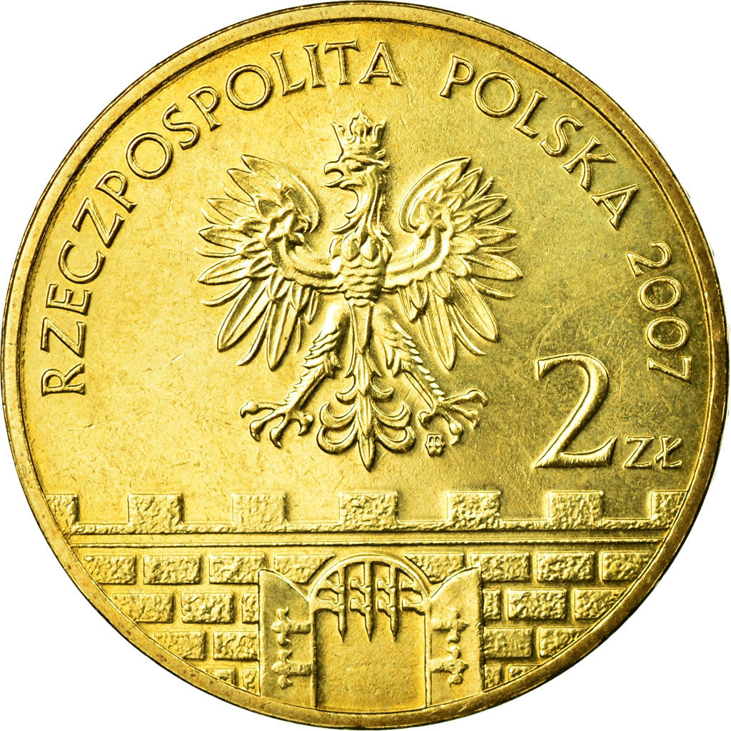 Monnaie, Pologne, 2 Zlote, 2007, Warsaw, TTB, Laiton, KM:621