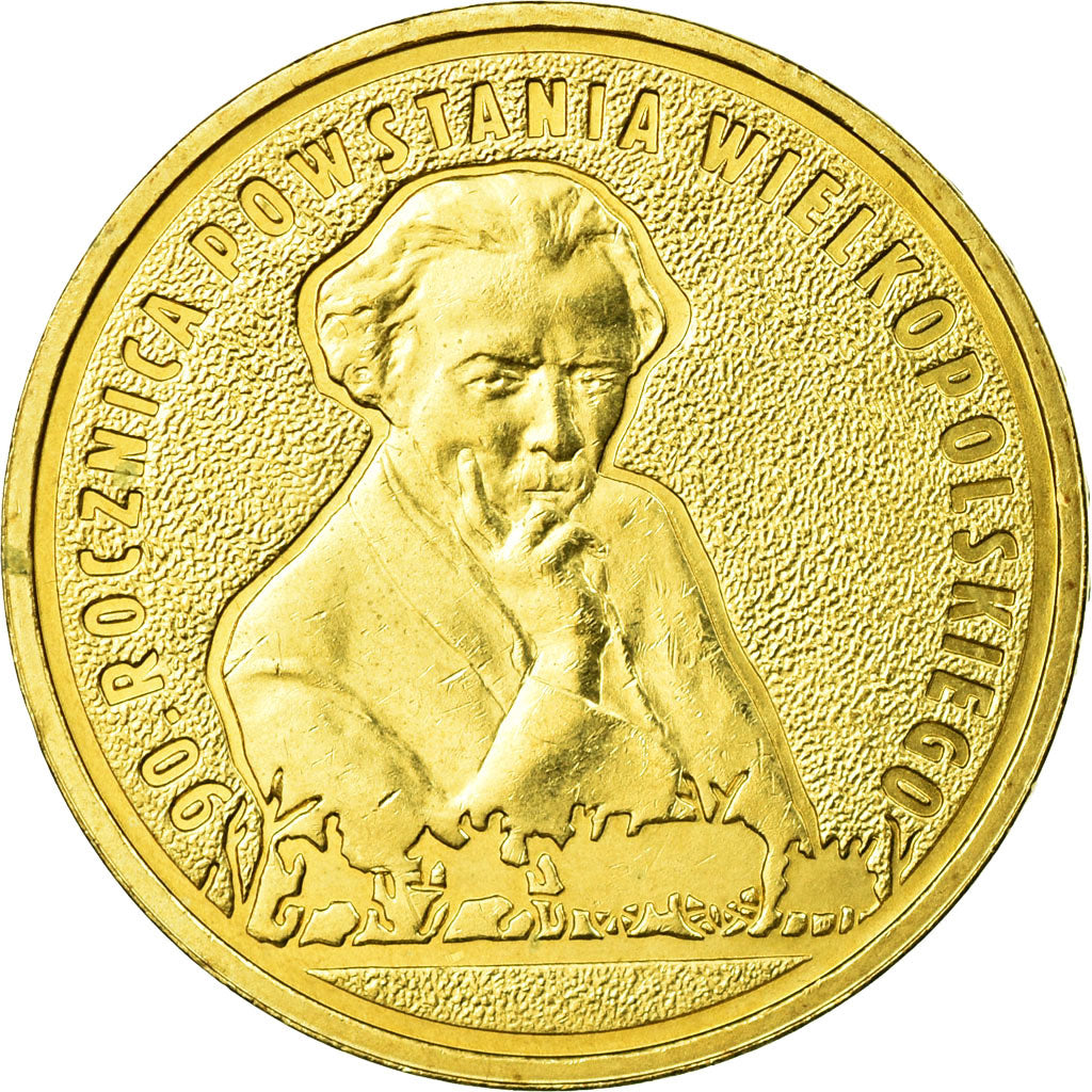 Monnaie, Pologne, 90th Anniversary of the Greater Poland Uprising, 2 Zlote