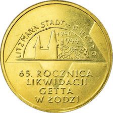 Munten, Polen, Liquidation of Lodz Ghetto, 2 Zlote, 2009, Warsaw, ZF, Tin