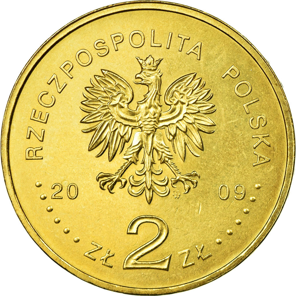 Munten, Polen, Liquidation of Lodz Ghetto, 2 Zlote, 2009, Warsaw, ZF, Tin