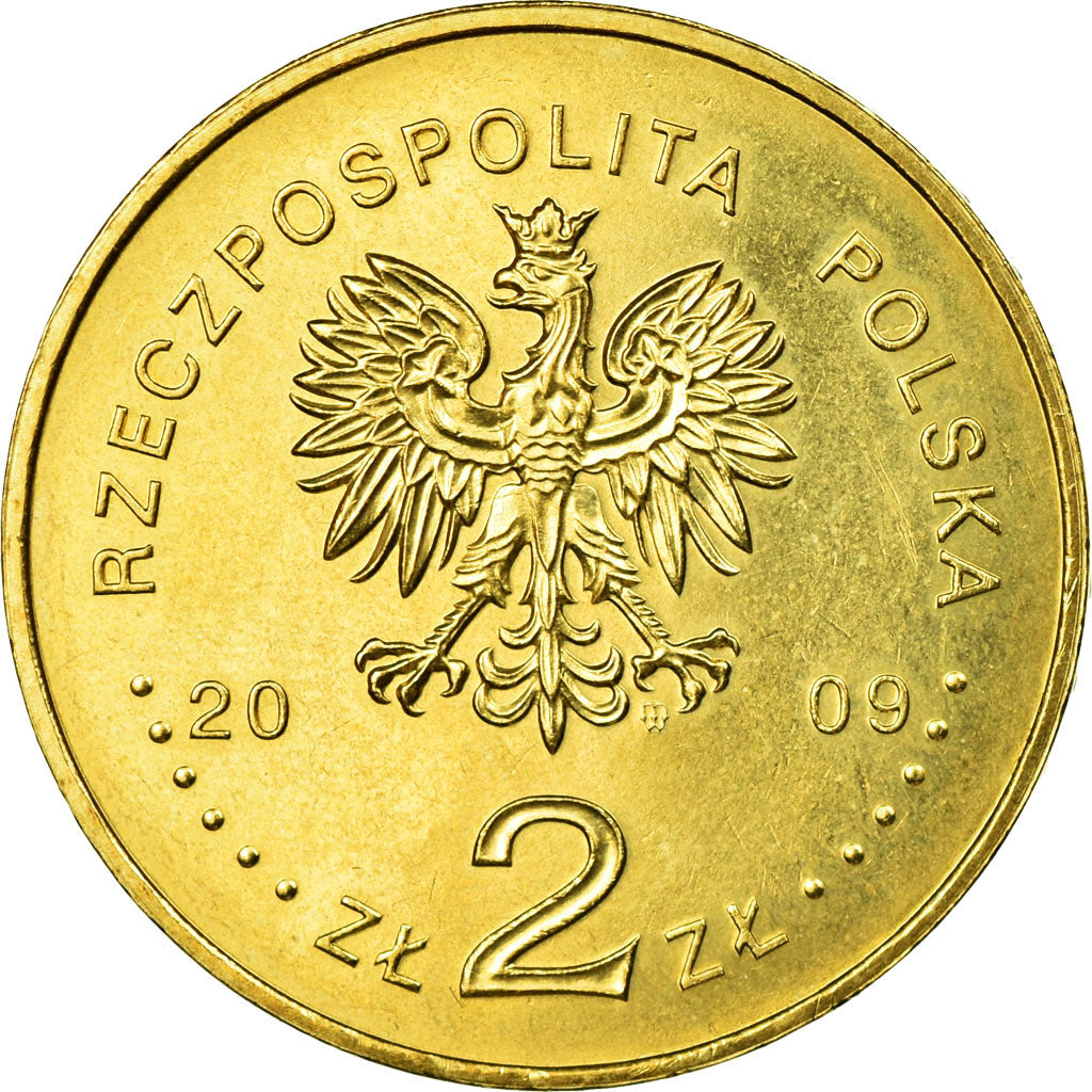 Coin, Poland, Polish Underground, 2 Zlote, 2009, Warsaw, EF(40-45), Brass