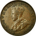 Coin, Australia, George V, 1/2 Penny, 1921, EF(40-45), Bronze, KM:22